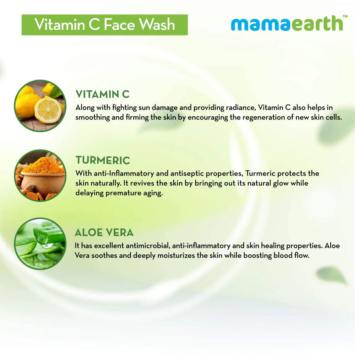 Mamaearth Vitamin C Face Wash 250 ml - Image 3