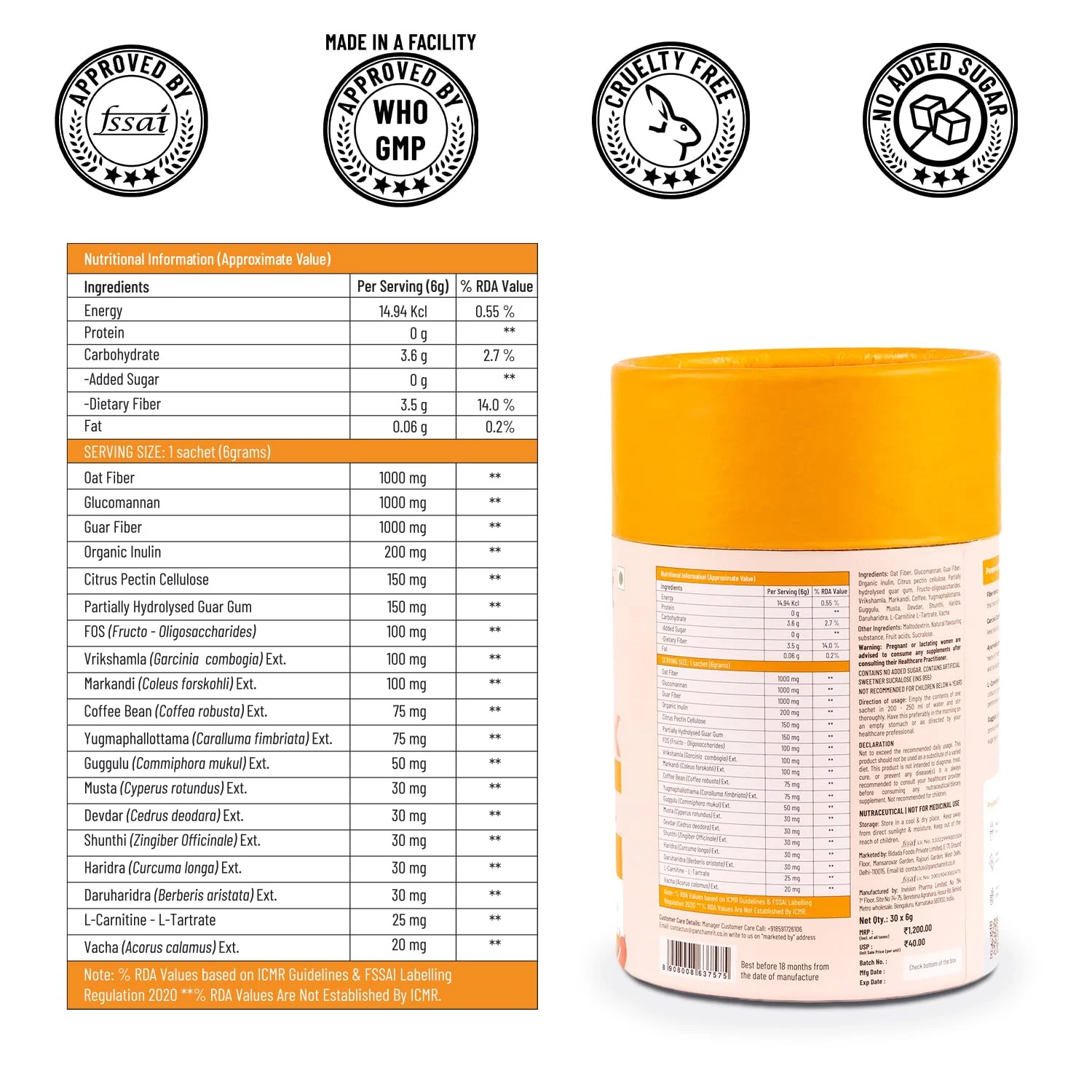 Panchamrit Super Slim Mix 30 Sachet - Image 6